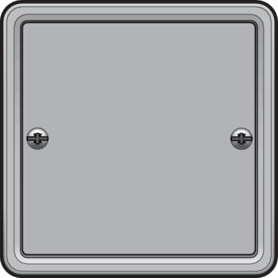 Niko 700-38500: Spuitwaterdichte blindplaat, grijs. - Image 2