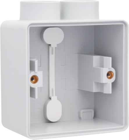 Niko 700-84102: Spuitwaterdichte enkelvoudige opbouwdoos met één tweevoudige M20-ingang voor één functie, grijs