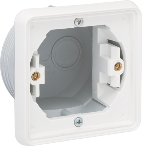 Niko 701-73000: Spuitwaterdichte enkelvoudige inbouwdoos voor een functie, wit