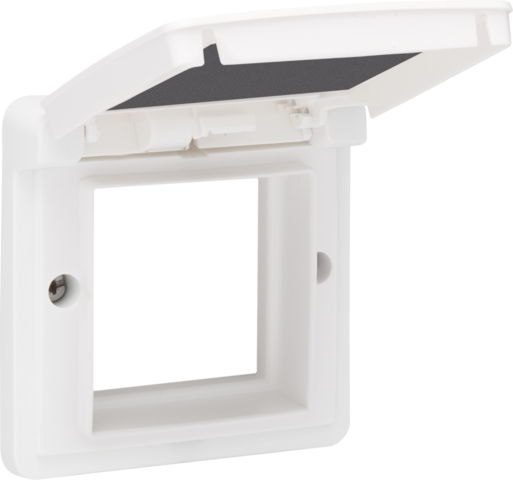 Aanpaskader met klapdeksel voor 45x45mm-functies in in spuit