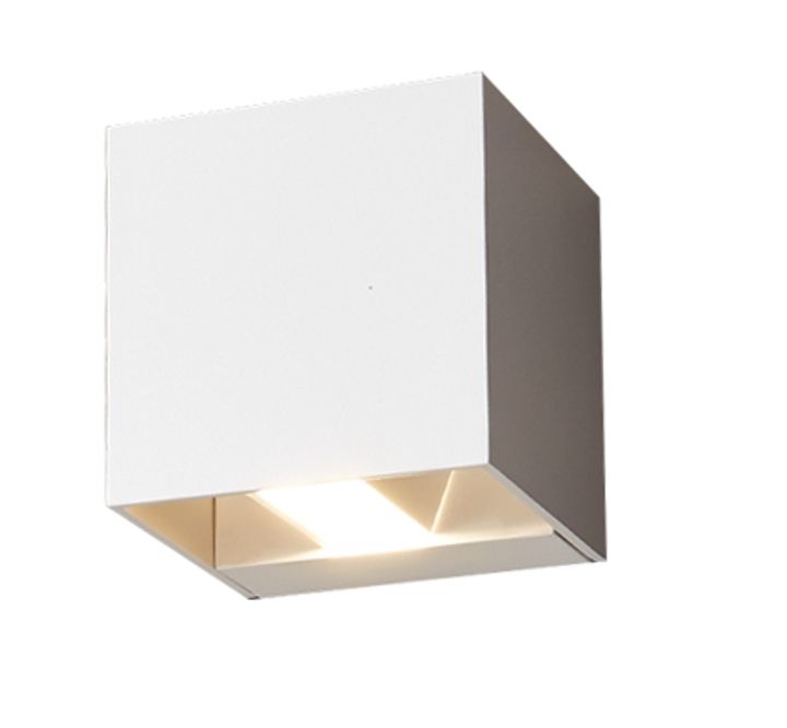 Teco LED Wandlamp CUSCO 10x10x10 2x5W 3000K Ra90 Dim Wit