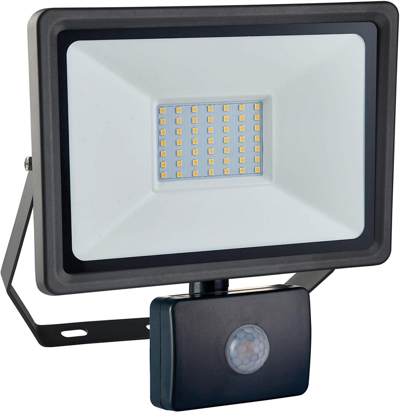 Optiline 50W LED-wandlamp, 4500 lm, 1m rubberslangkabel, IP4